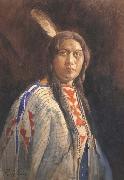 Percy Gray Indian Maiden (mk42) china oil painting reproduction